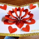Diy 3D Heart ❤️ Pop Up Card | Valentine Pop Up Card Throughout 3D Heart Pop Up Card Template Pdf