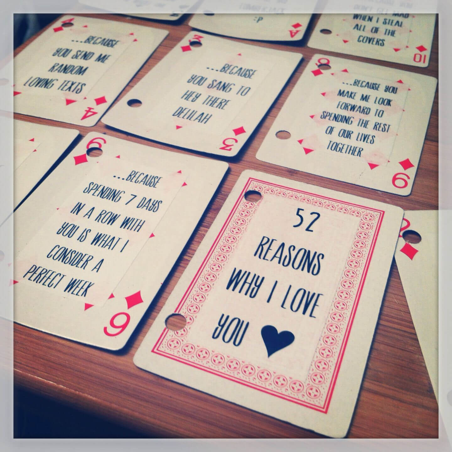 Diy 52 Things I Love About You Deck Cards Gift | Gifts In 52 Things I Love About You Deck Of Cards Template