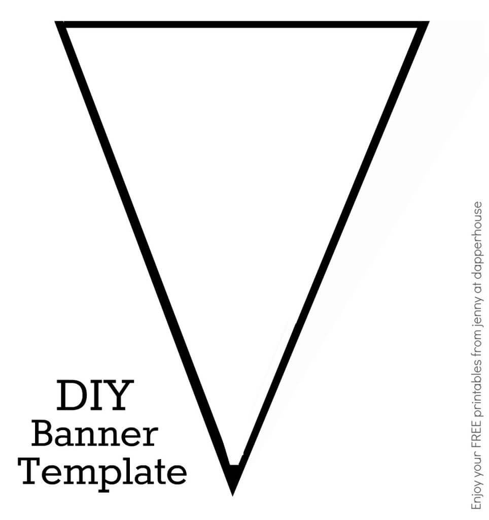 Diy Banner Template Free Printable From Jenny At Dapperhouse With Diy Banner Template Free