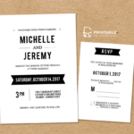 Diy Free Pdf Printable Wedding Invitation And Rsvp | Wedding Regarding Free Printable Wedding Rsvp Card Templates