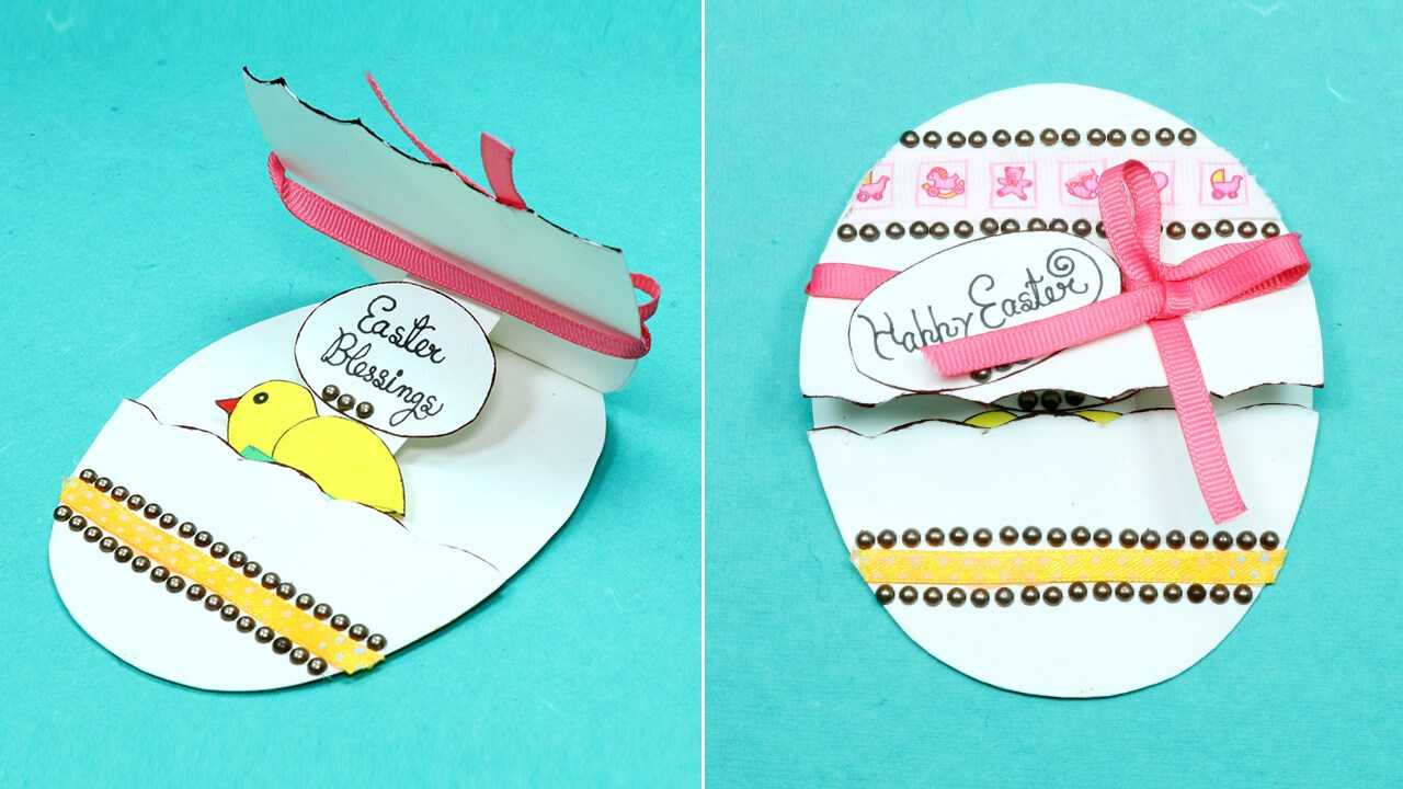 Diy Handmade Easter Card - Pop Up Easter Egg Card Regarding Easter Card Template Ks2