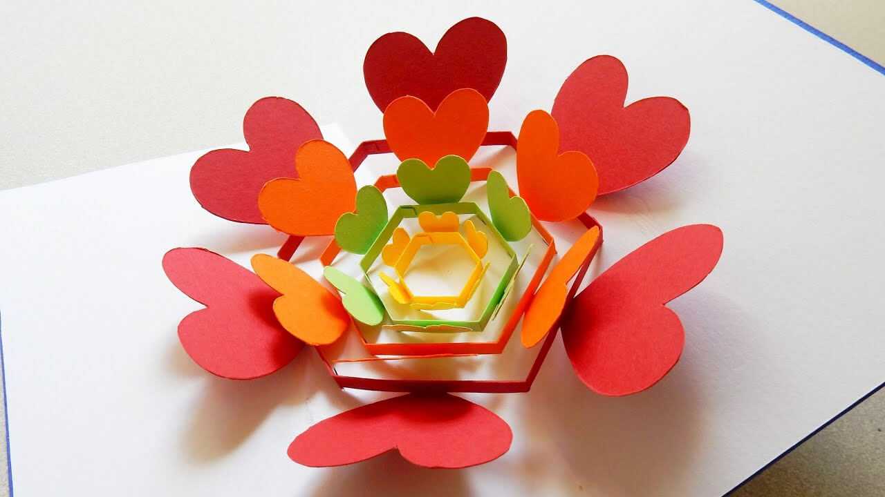 Diy Mother's Day Pop Up Templates And Tutorials – Do It Inside Heart Pop Up Card Template Free