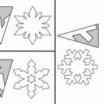 Diy Paper Snowflakes Template – Easy Cut Out Decorations With Blank Snowflake Template