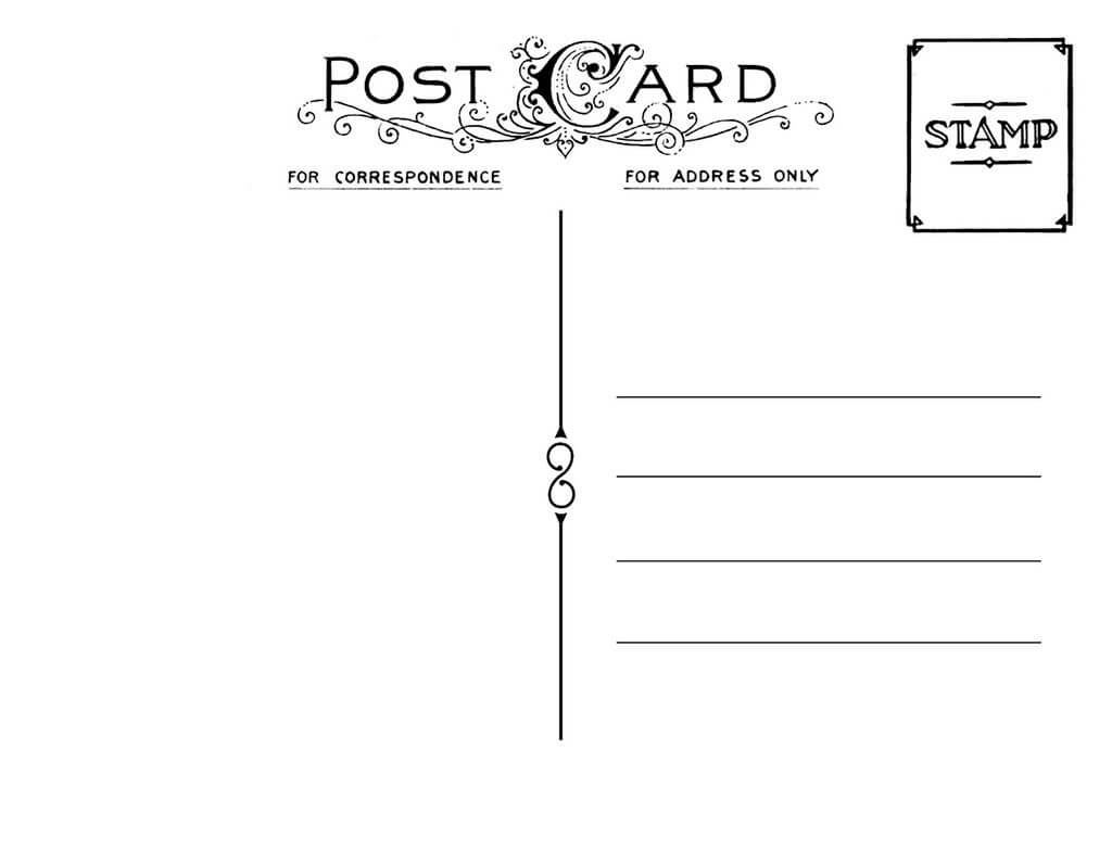 Diy Postcard Save The Date Back | Wedding Stationary | Diy In Free Blank Postcard Template For Word