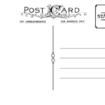 Diy Postcard Save The Date Back | Wedding Stationary | Diy With Regard To Post Cards Template