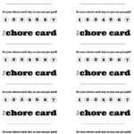 Diy Printable Kid S Chore Punch Card | Kid Stuff | Chore Throughout Reward Punch Card Template