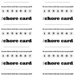 Diy Printable Kid S Chore Punch Card | Kid Stuff | Chore With Free Printable Punch Card Template