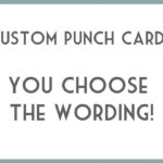 Diy Printable Punch Cards – You Choose Wording. This Is In Reward Punch Card Template