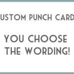 Diy Printable Punch Cards – You Choose Wording. This Is In Reward Punch Card Template