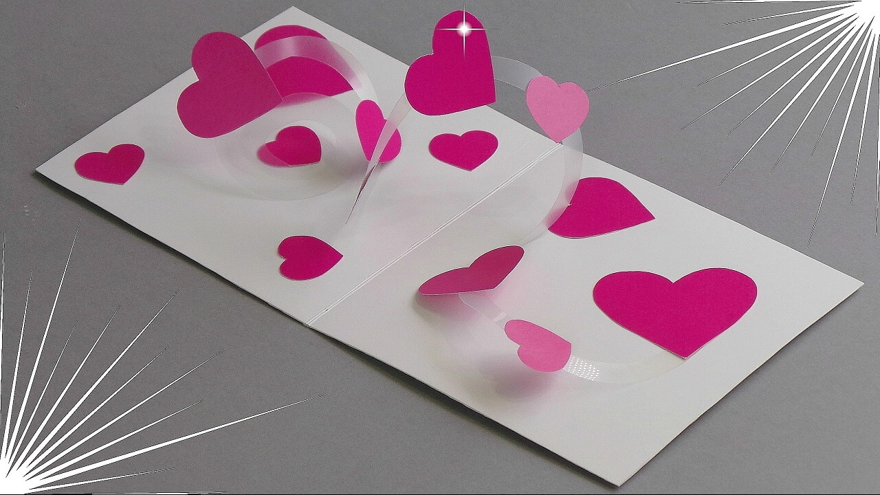 Diy – Spiral Hearts Pop Up Card – Tutorial / Diy Cards In Twisting Hearts Pop Up Card Template