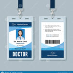 Doctor Id Badge. Medical Identity Card Design Template Stock In Doctor Id Card Template