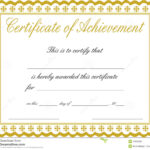 Docx Achievement Certificates Templates Free Certificate Of With Free Printable Certificate Of Achievement Template