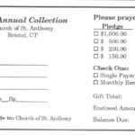 Donation Card Template Penaime Com (Donation Card Template Pertaining To Church Pledge Card Template