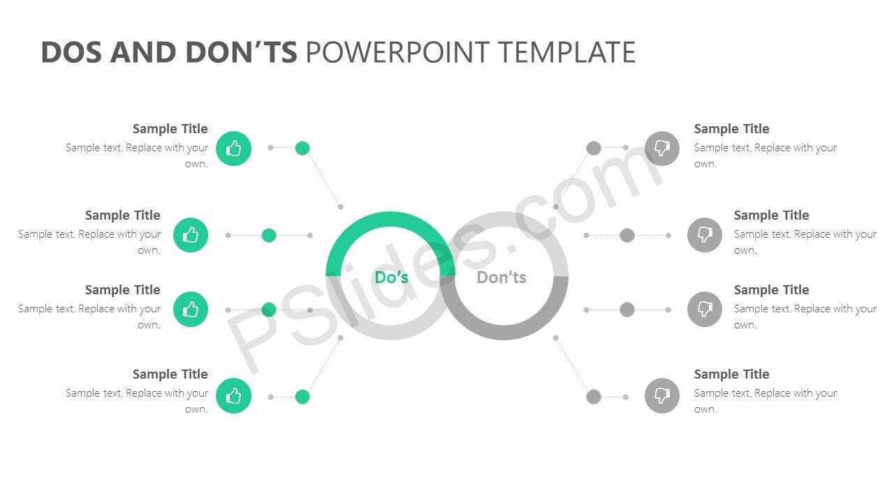 Dos And Don'ts Powerpoint Template – Pslides Intended For Powerpoint Replace Template