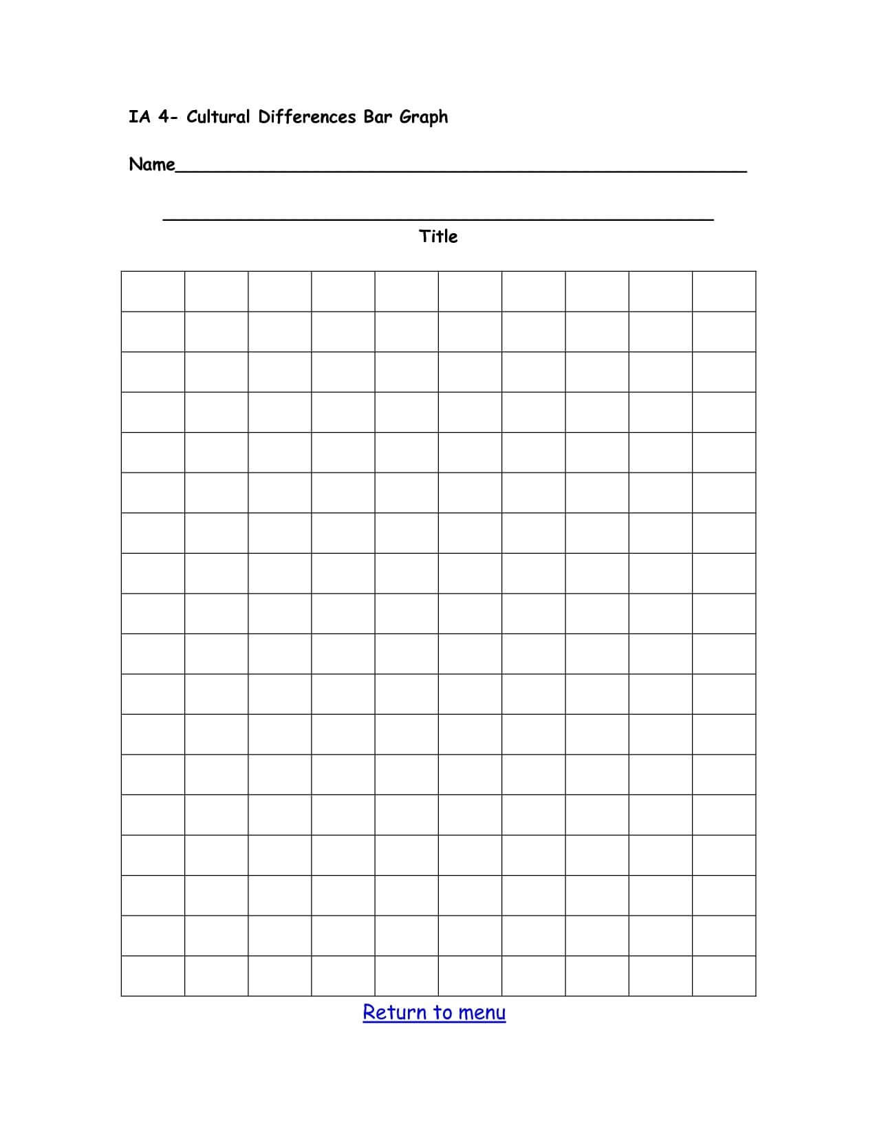 Double Bar Graph Template | Printables And Charts Within Throughout Blank Picture Graph Template