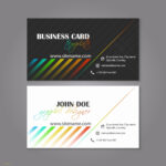 Double Sided Business Card Template Illustrator Lovely Inside Double Sided Business Card Template Illustrator