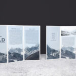 Double Sided Tri Fold Brochure Psd Mockup | Brochure Mockups Inside Double Sided Tri Fold Brochure Template