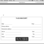 Download Blank Printable Taxi/cab Receipt Template | Excel Within Blank Taxi Receipt Template