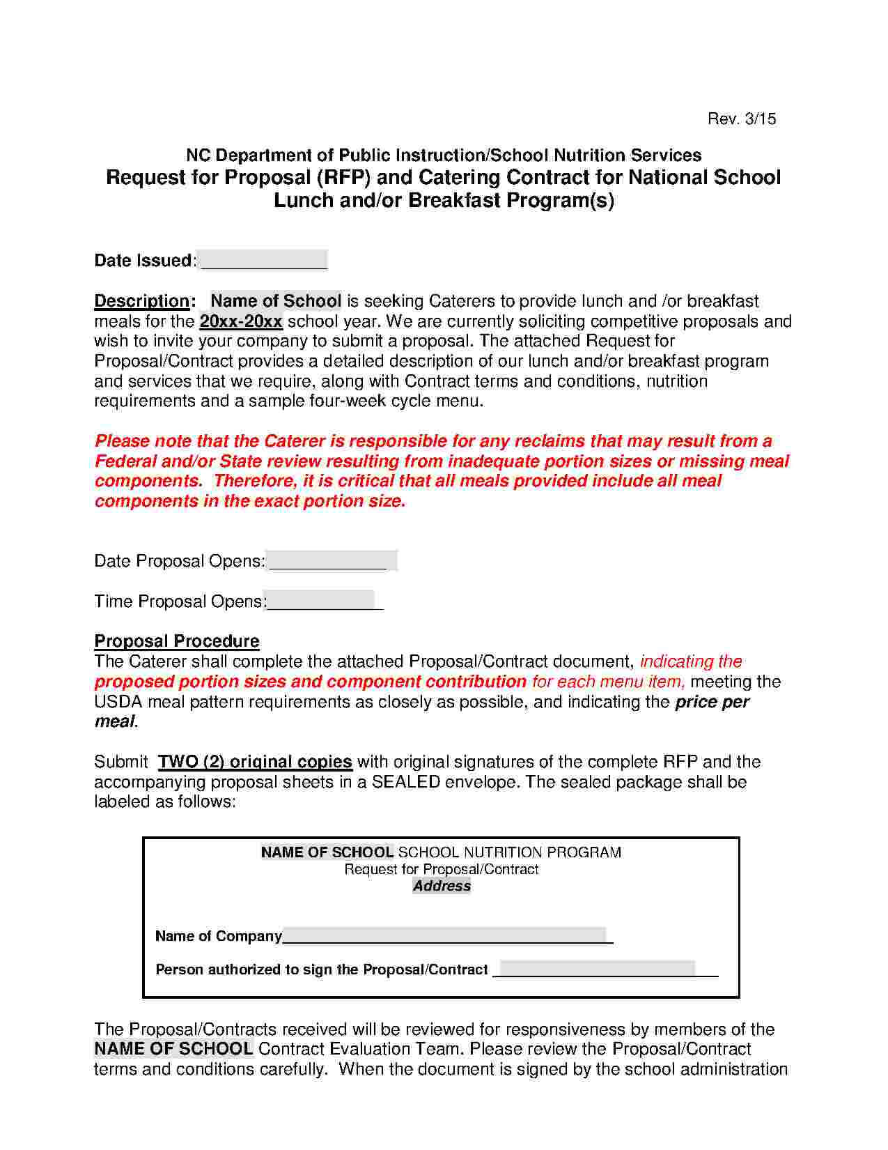 Download Catering Contract Style 1 Template For Free At Within Catering Contract Template Word