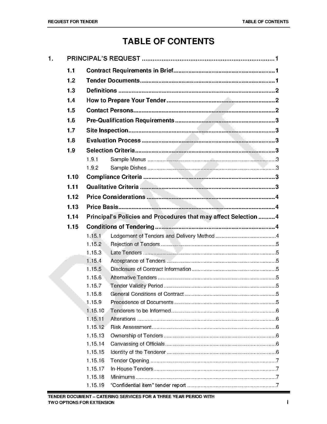 Download Catering Contract Style 1 Template For Free At Within Catering Contract Template Word