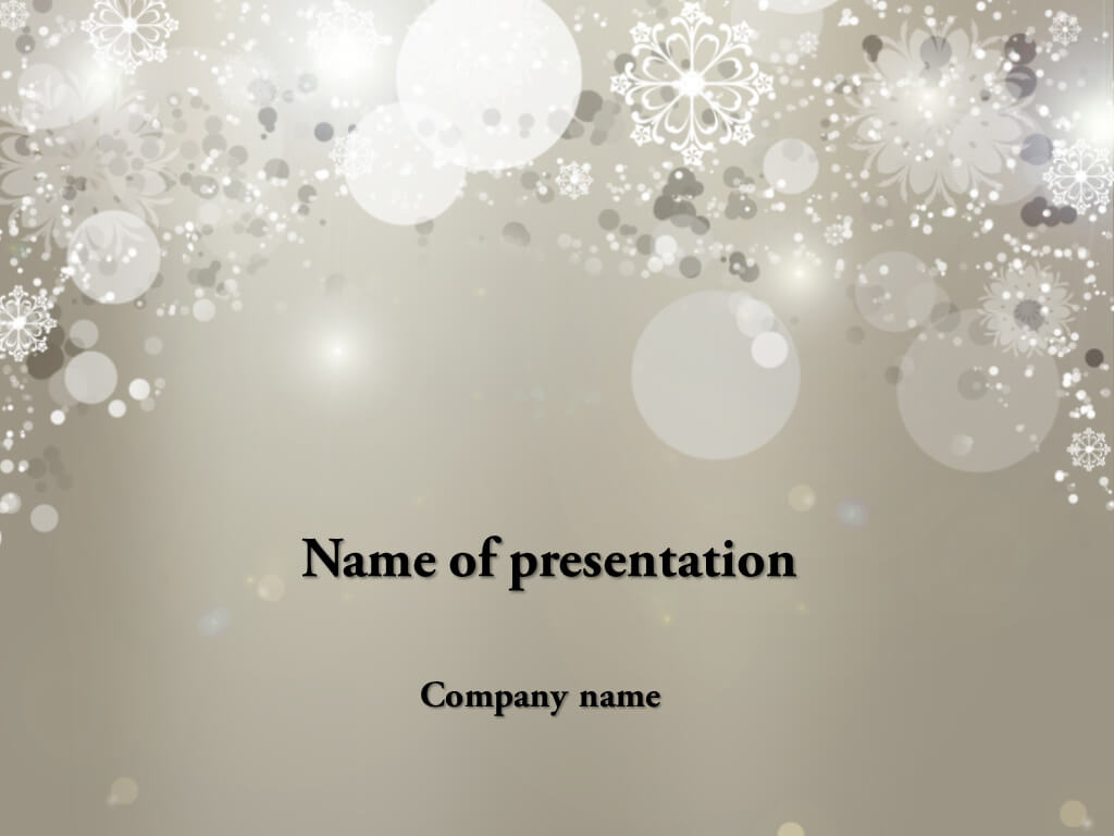 Download Free Falling Snow Powerpoint Template For Presentation Inside Snow Powerpoint Template