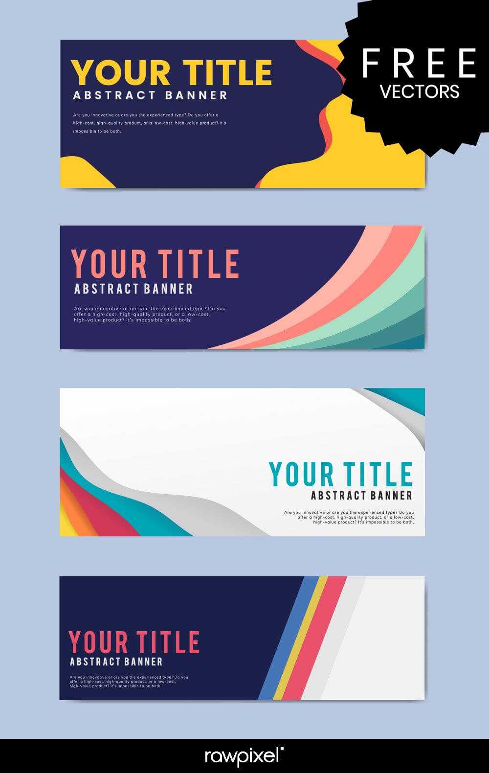 Download Free Modern Business Banner Templates At Rawpixel With Free Website Banner Templates Download