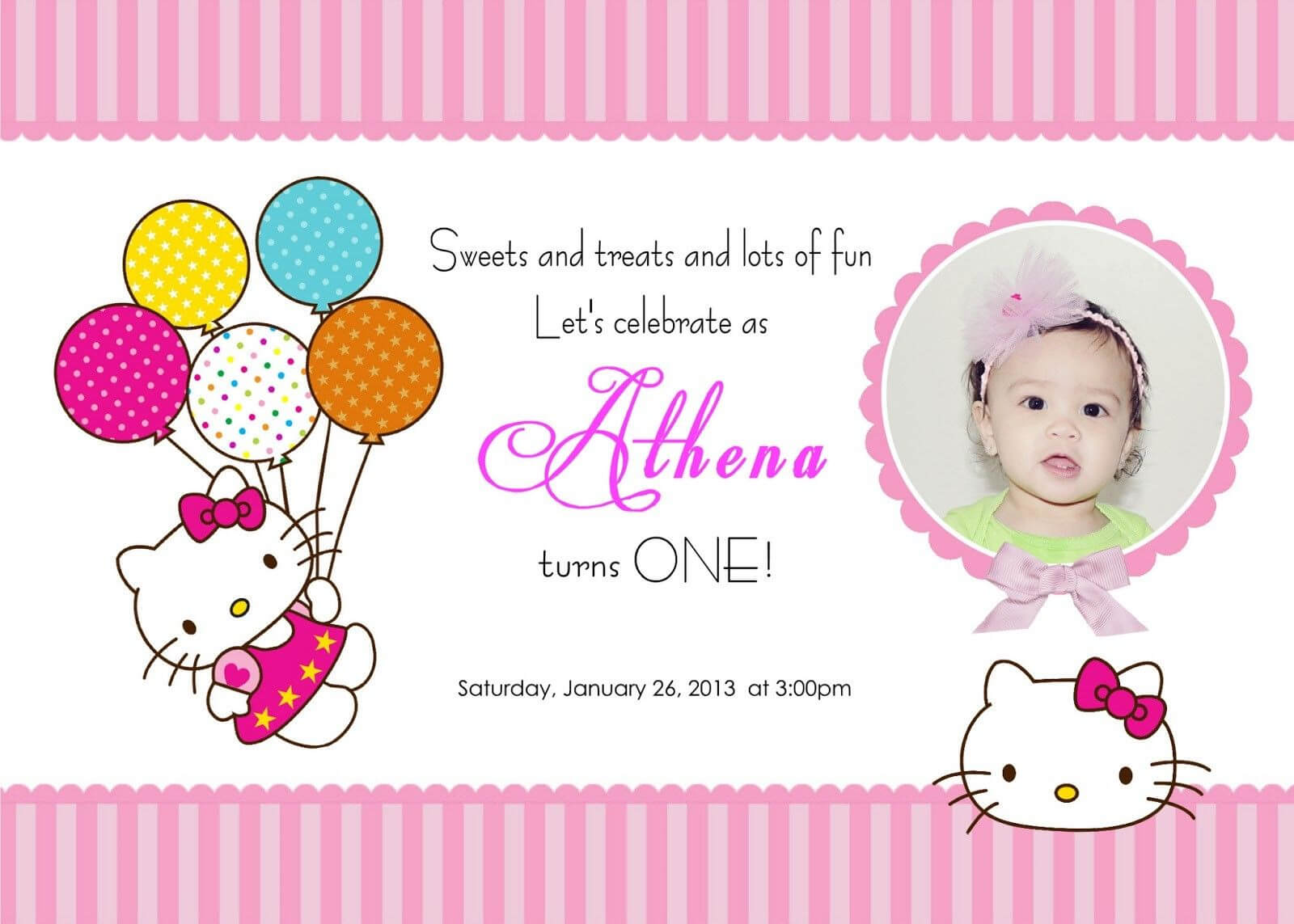 Download Free Template Hello Kitty Printable Birthday In Hello Kitty Birthday Card Template Free