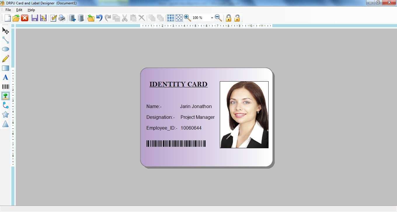 Download Id Card Software: Id Card Maker Software, Id Card Regarding Faculty Id Card Template