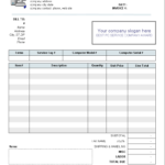 Download Job Sheet Template For Excel Software: Balance Regarding Service Job Card Template