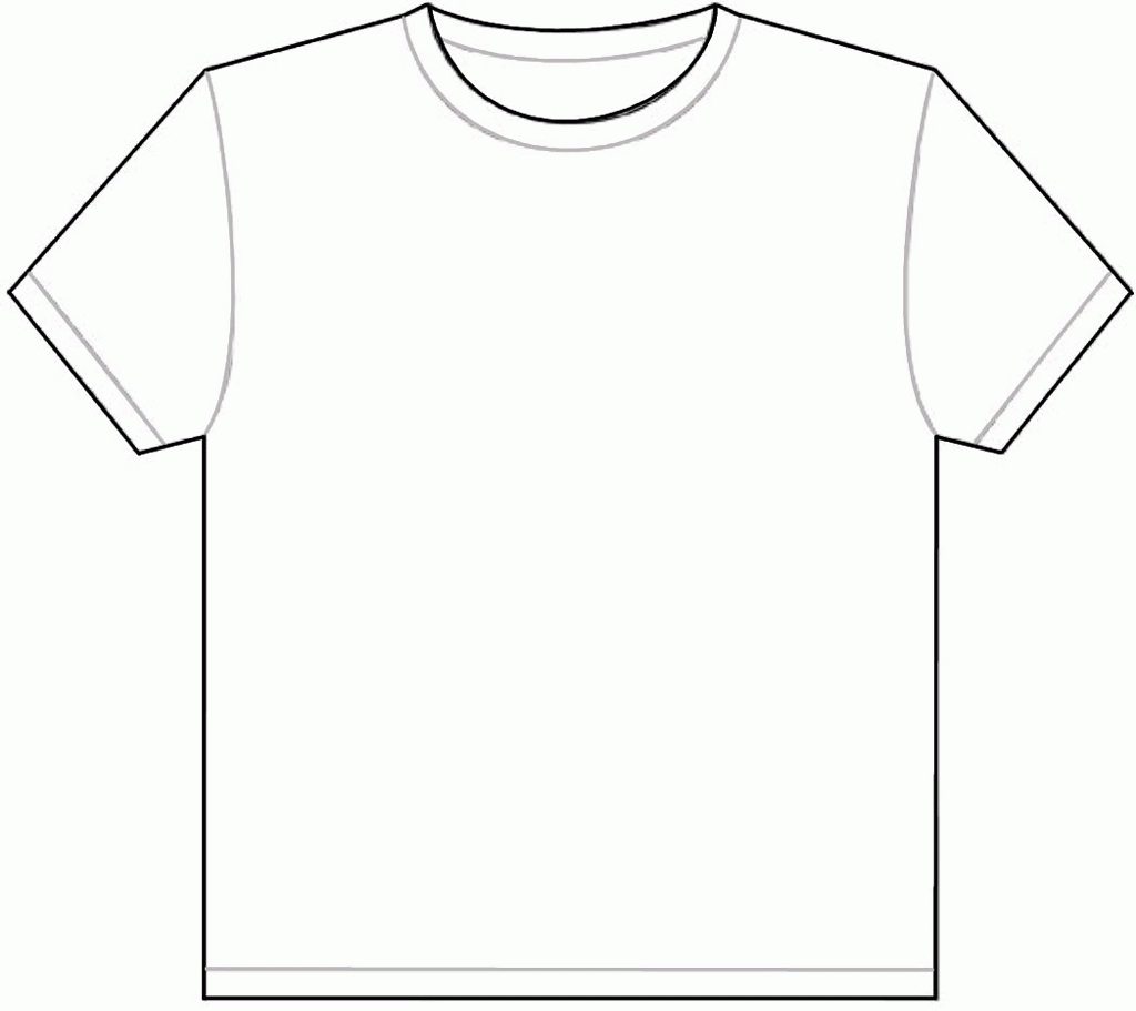 Download Or Print This Amazing Coloring Page: Best Photos Of With Regard To Blank Tshirt Template Printable