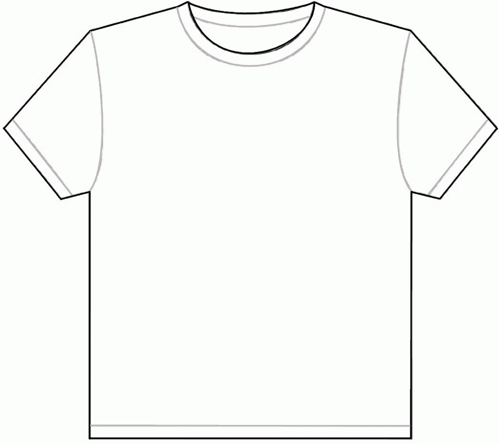 Download Or Print This Amazing Coloring Page: Best Photos Of with regard to Blank Tshirt Template Printable