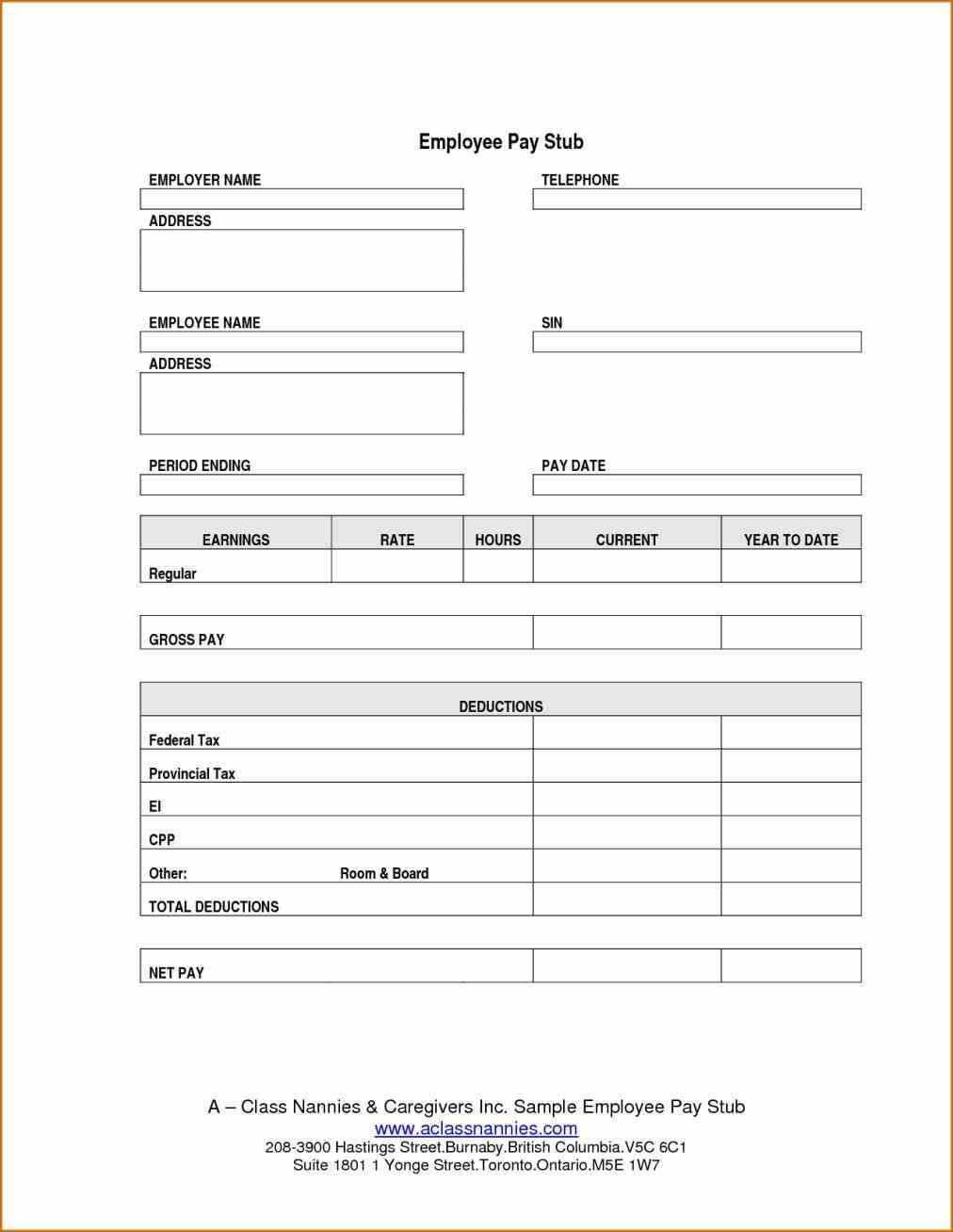 Download Pay Stub Template Word Either Or Both Of The Pay Regarding Blank Pay Stub Template Word