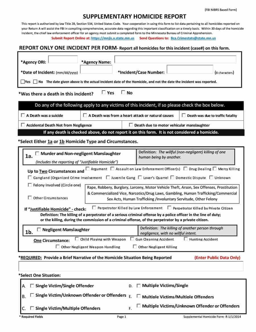 Download Police Report Template 20 | Police | Police Report In Fake Police Report Template