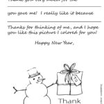 Download: Printable Holiday Thank You Note Template For Kids Inside Christmas Note Card Templates