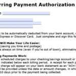 Download Recurring Payment Authorization Form Template For Credit Card Billing Authorization Form Template