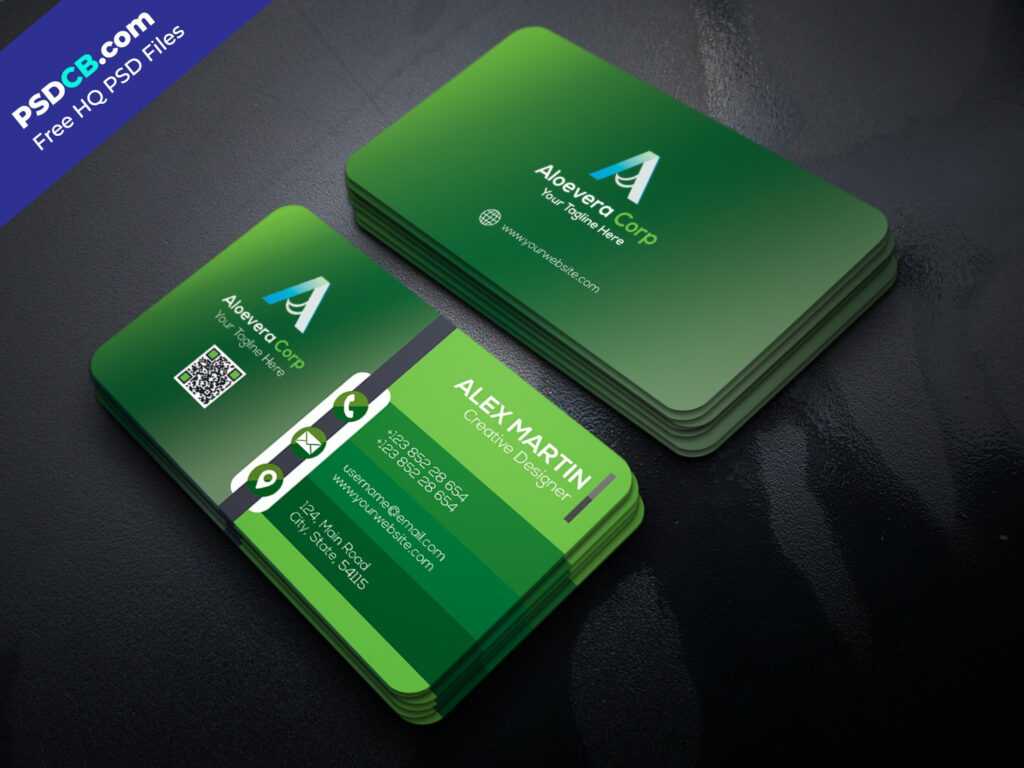 Download Unique Creative Business Card Template Psd Set For throughout
