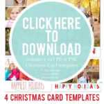 Downloadable Christmas Card Templates For Photos |  Free throughout Christmas Photo Card Templates Photoshop