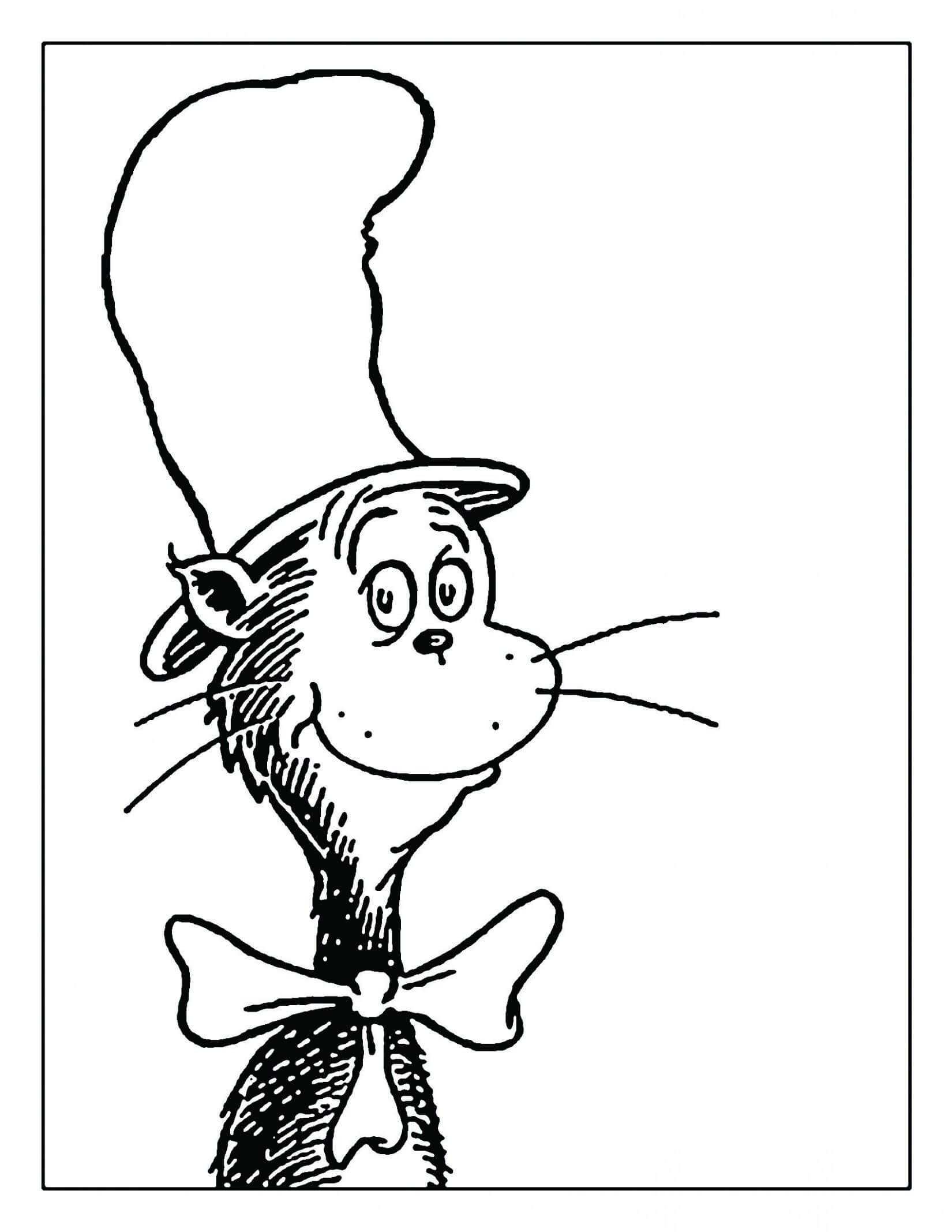 Dr. Seuss Cat In The Hat |  Dr Seuss  | Dr Seuss Coloring Throughout Blank Cat In The Hat Template