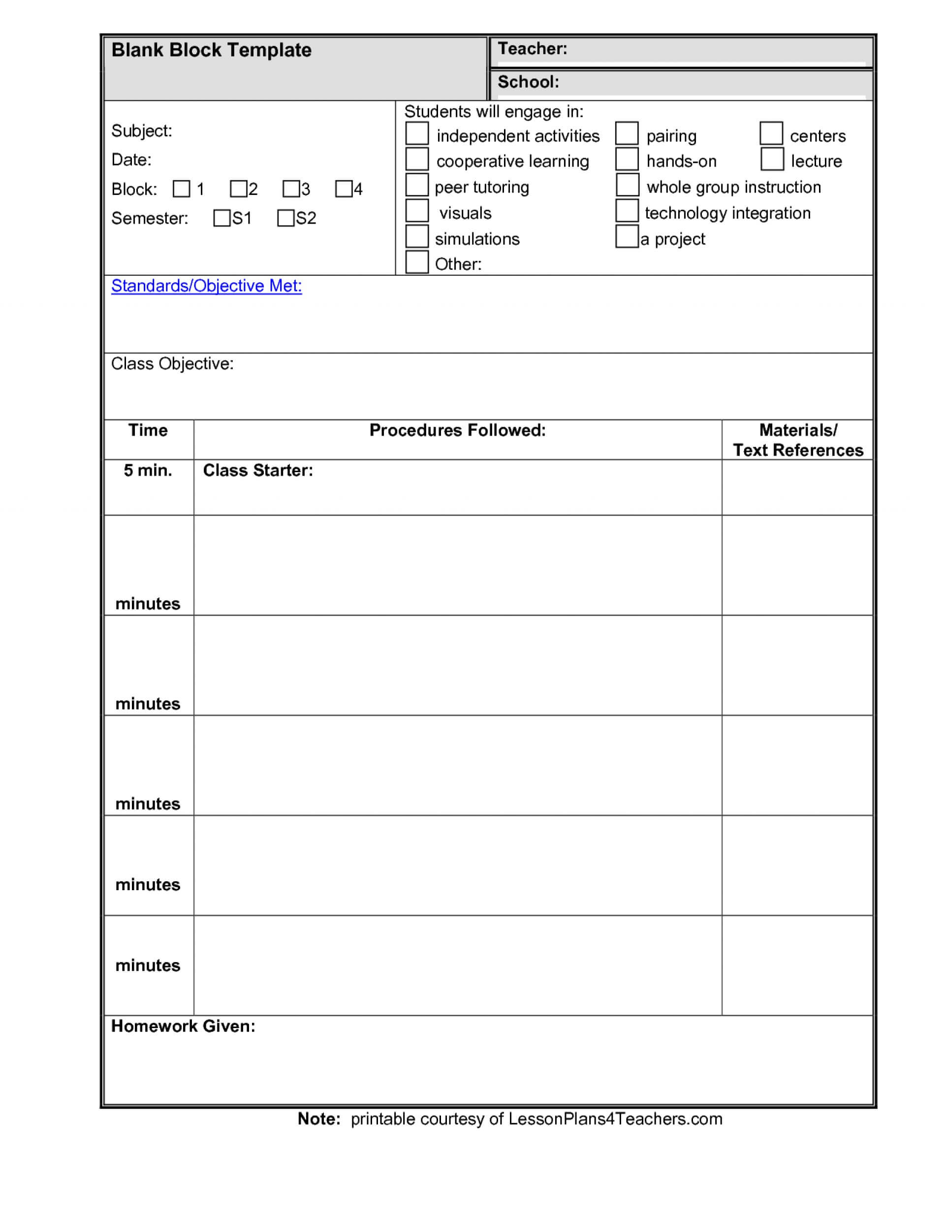Dreaded Unit Lesson Plan Template Ideas Free Printable Pdf For Blank Unit Lesson Plan Template