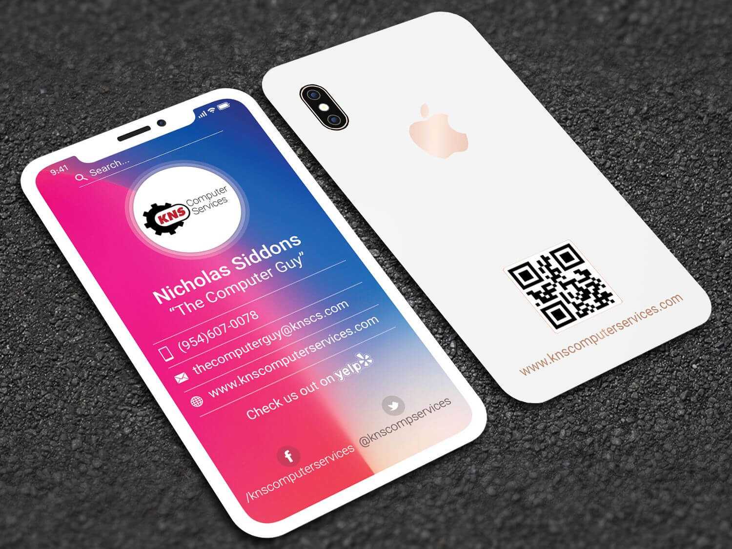 E Business Card Kbc Outlook Creator Design Professional Pertaining To Iphone Business Card Template