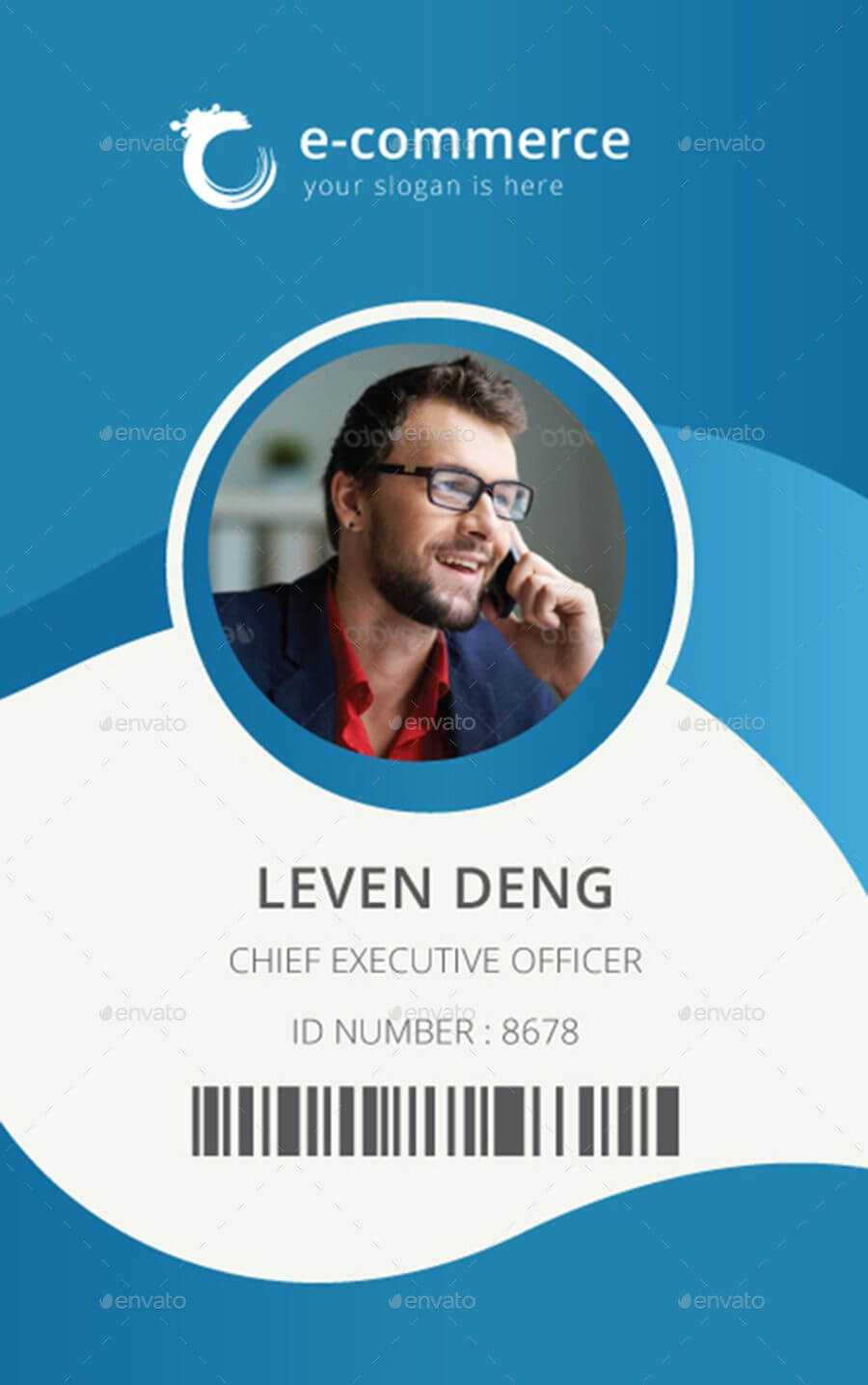 E Commerce Business Office Id Card | Random | Id Card With Regard To Media Id Card Templates