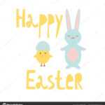 Easter Chick Templates | Happy Easter Greeting Card Template Regarding Easter Chick Card Template