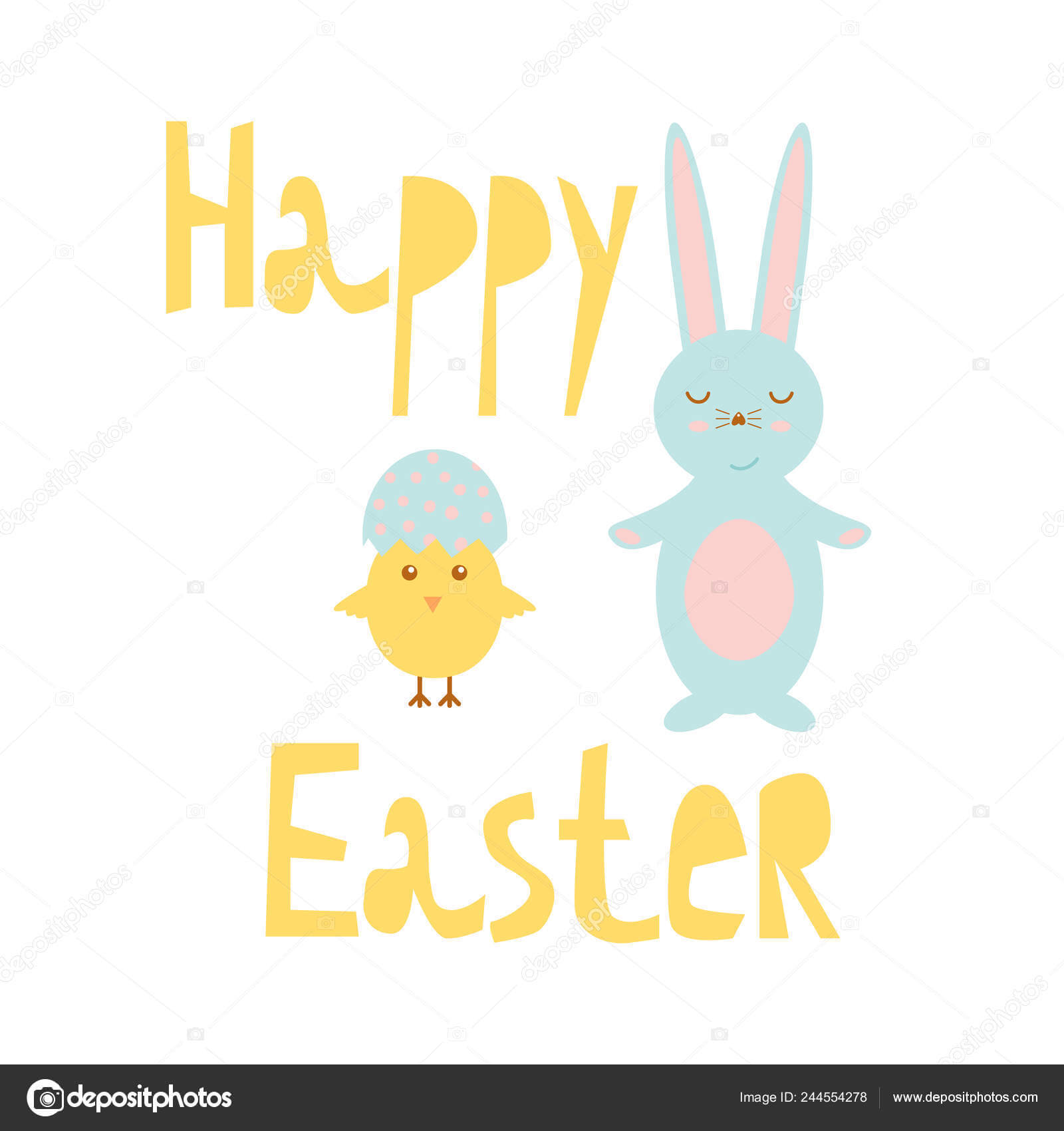 Easter Chick Templates | Happy Easter Greeting Card Template Regarding Easter Chick Card Template