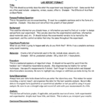 Eastview High School Science Department Lab Report Format Regarding Science Lab Report Template