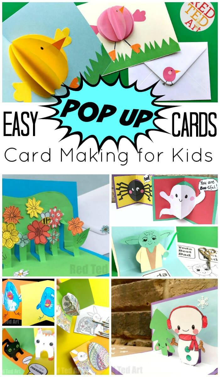 Easy Pop Up Card How To Projects – Red Ted Art Within Diy Pop Up Cards Templates