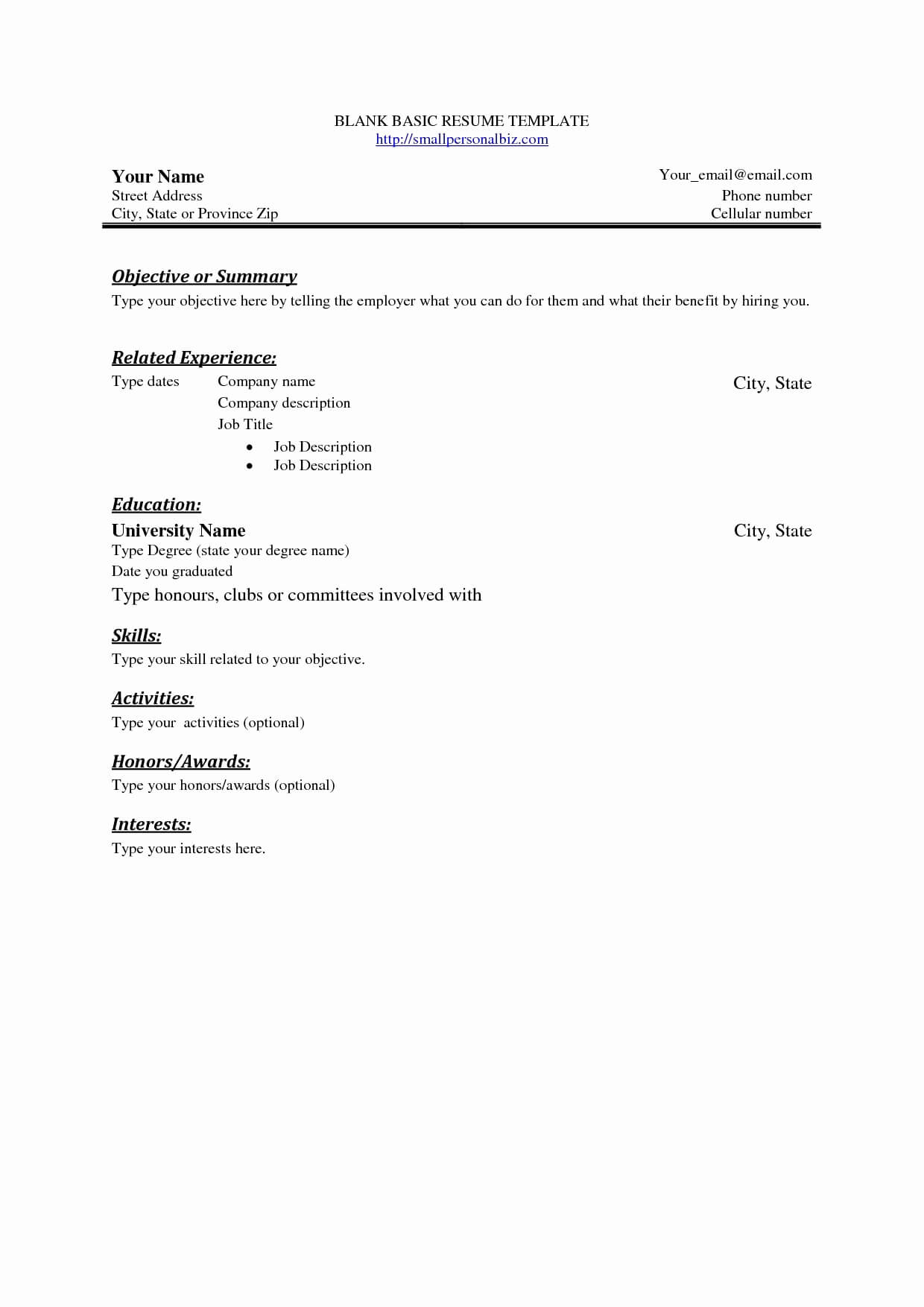 Easy Resume Template Free Cover Letter Templates For Free Blank Resume Templates For Microsoft Word
