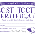 Easy Tooth Fairy Ideas & Tips For Parents / Free Printables For Free Tooth Fairy Certificate Template