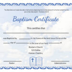 Editable Baptism Certificate Template In Adobe Photoshop In Baptism Certificate Template Word