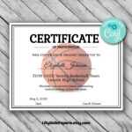 Editable Basketball Certificate Template – Printable Certificate Template –  Basketball Certificate Template Personalized Diploma Certificate Pertaining To Basketball Camp Certificate Template