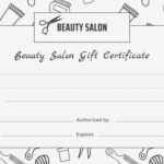 Editable Beauty Salon Gift Certificate Template Free Throughout Salon Gift Certificate Template